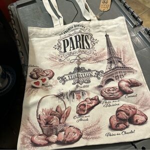 Paris Themed Tote Bag